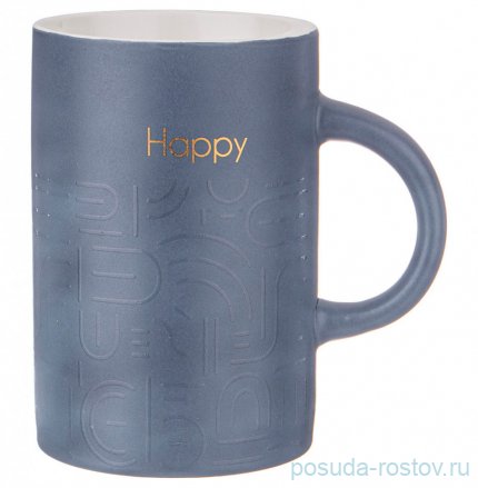 Кружка 400 мл &quot;Modern lines /Happy&quot; / 292626