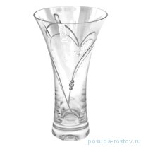 Ваза для цветов 18 см &quot;Прозрачная с стразами&quot; / 058890