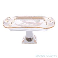 Поднос 30 х 25 см квадратный н/н &quot;Корона /Аристократ /Охота бежевая&quot; / 275336