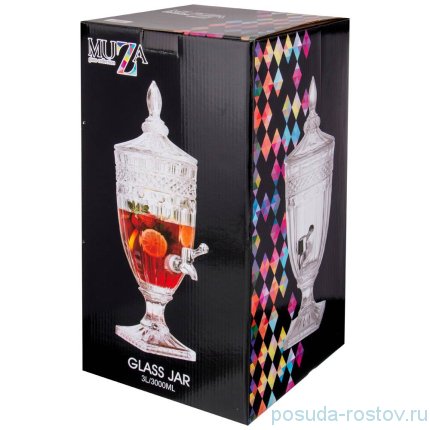Лимонадница 17 х 17 х 47,5 см 3 л &quot;Muza&quot; / 211691