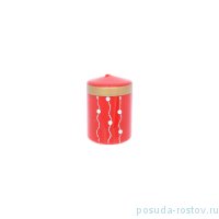 Свеча классическая 10 х 7 см &quot;Gold ring&quot; (лакированный красный) / 229304