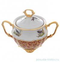 Сахарница 400 мл &quot;Мария-Тереза /Охота красная&quot; S-P / 296652