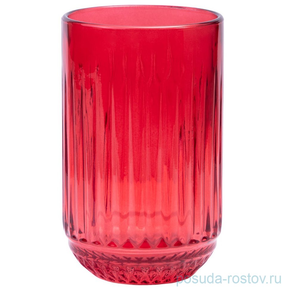 Стакан для воды 430 мл "Lines red" / 363066