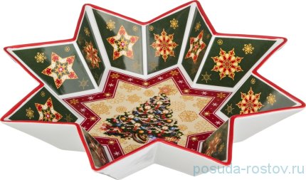 Салатник 32 х 6 см звезда &quot;christmas collection /ёлка&quot; / 192315