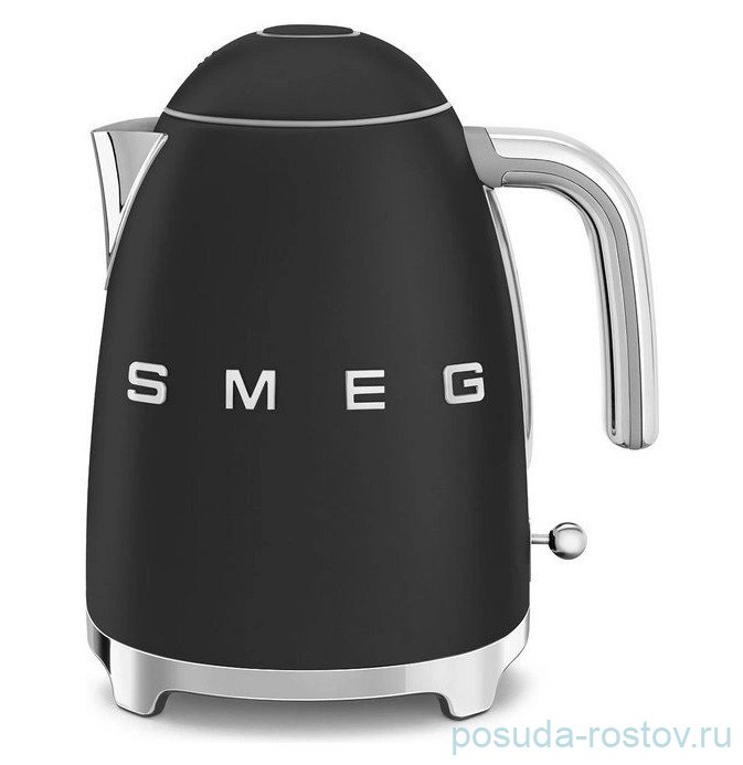 Чайник 1,7 л электрический чёрный матовый "Smeg" / 328597