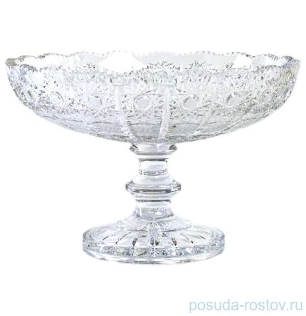 Ваза для фруктов 25,5 см н/н &quot;Хрусталь резной&quot; / 152678