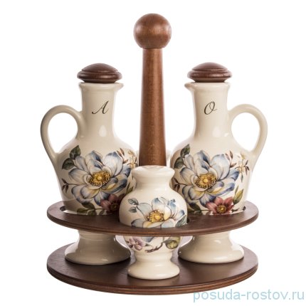 Набор для специй 5 предметов h-25 см &quot;Artigianato ceramico /Весенние лепестки&quot; / 171689