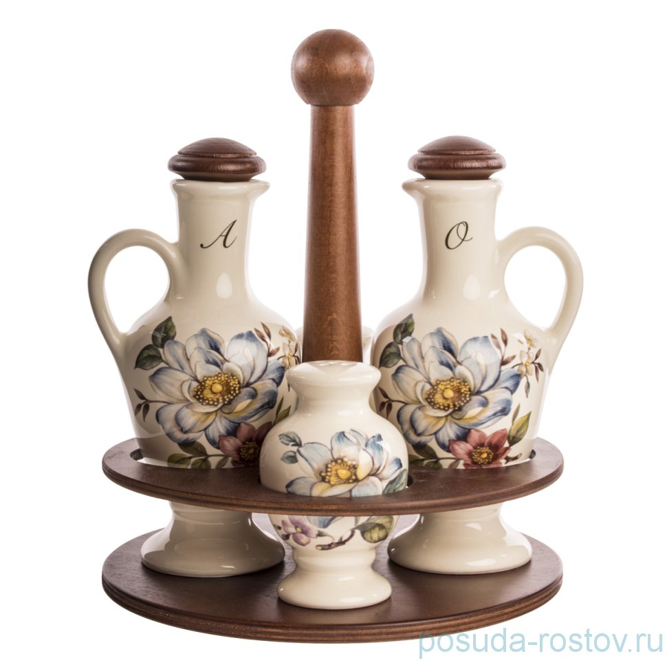 Набор для специй 5 предметов h-25 см "Artigianato ceramico /Весенние лепестки" / 171689