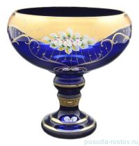 Ваза для фруктов 28 см н/н &quot;Лепка синяя&quot; / 053865