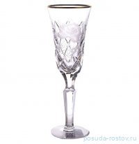 Бокалы для шампанского 200 мл 6 шт &quot;Роза /Золотой кант&quot; / 159630