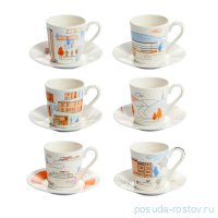 Набор кофейных пар 90 мл 6 шт для эспрессо &quot;myCOFFEE /Zlín&quot; (подарочная упаковка) / 294772