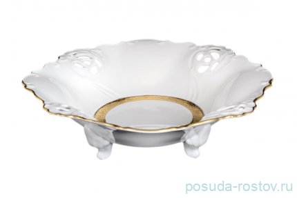 Фруктовница 32 см барбарина &quot;Мария-Луиза /Матовая золотая лента&quot; / 120059