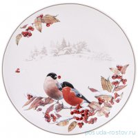 Тарелка 20,5 см &quot;Лесная сказка /Снегири&quot;   / 355260