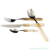 Столовые приборы 24 предмета на 6 персон &quot;France Gold Steel /Champagne Pearl&quot; / 118463