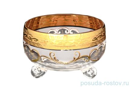 Конфетница 11 см на 3-х ножках &quot;Антик золото&quot; B-G / 036013