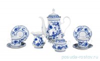 Кофейный сервиз на 6 персон 15 предметов (150 мл) &quot;Мэри-Энн /Гжель&quot;  / 085471