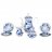 Кофейный сервиз на 6 персон 15 предметов (150 мл) &quot;Мэри-Энн /Гжель&quot;  / 085471