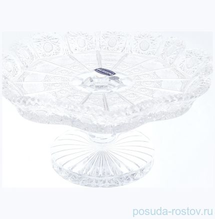 Ваза для фруктов 26 см н/н &quot;Glasspo /Хрусталь резной&quot; / 046040