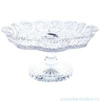 Ваза для фруктов 26 см н/н &quot;Glasspo /Хрусталь резной&quot; / 046040
