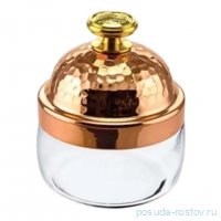 Банка для сыпучих продуктов 420 мл с медной кованой крышкой &quot;КМ&quot;  / 349219