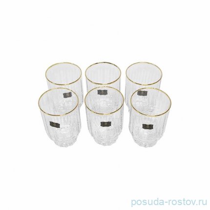 Стаканы для коктейля 375 мл 6 шт &quot;Florian /Отводка золото&quot; / 332297