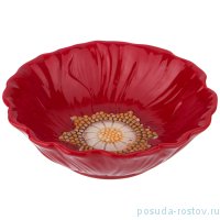 Салатник 17 х 17 х 5 см &quot;Маковый цвет&quot; / 190305