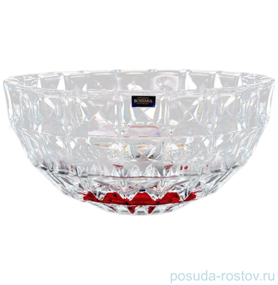 Ваза для фруктов 28 см "Диаманд /Красное дно" / 075753