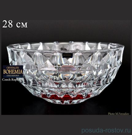 Ваза для фруктов 28 см &quot;Диаманд /Красное дно&quot; / 075753