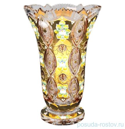 Ваза для цветов 25 см &quot;Хрусталь с золотом&quot; / 067797