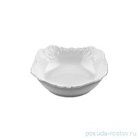 Салатник 17 см квадратный &quot;Рококо /Отводка платина&quot; / 128878