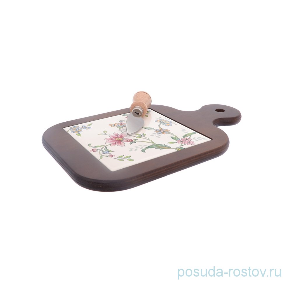 Разделочная доска 31 х 20 см с ножом "Artigianato ceramico /Прованс" / 253228
