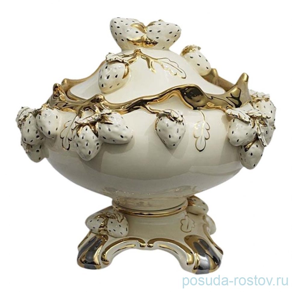 Фруктовница 36 см н/н с крышкой (подарочная упаковка) / 356901