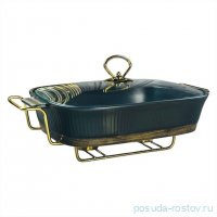 Мармит 33 см с крышкой прямоугольный на подставке &quot;Wood&quot; (подарочная упаковка)  / 368191