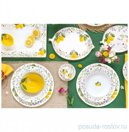 Блюдо 30 х 21,5 см овальное &quot;Цветы и лимоны /Fleurs et Citrons&quot; / 369067