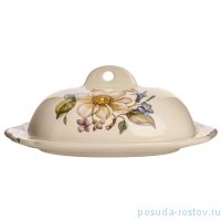 Масленка 22,5 х 15,5 см &quot;Artigianato ceramico /Весенние лепестки&quot; / 171686