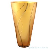 Ваза для цветов 27 см &quot;Nb Art /Оранжевая золотые волны&quot; 2 / 050860