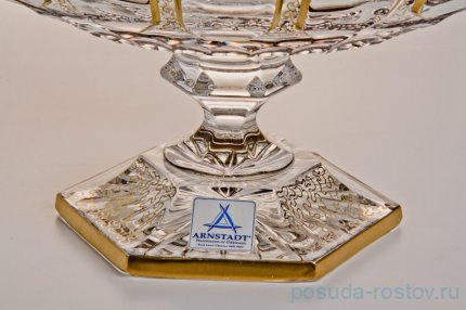 Ваза для фруктов 21 см н/н &quot;Антик /Классик /золото&quot; / 001101