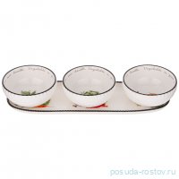 Набор соусников 3 шт на подставке 30,1 х 9,4 х 5,8 см &quot;Kitchen passions&quot;  / 332281