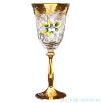 Бокалы для красного вина 250 мл 6 шт &quot;Анжела /Лепка с золотом&quot; Star Crystal  / 123000