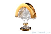 Салфетница 14 см н/н &quot;Sonne Crystal /хрусталь с золотом&quot; / 093086