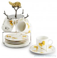 Набор чайных пар 4 шт на подставке &quot;Butterfly Ginkgo&quot; / 375895