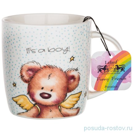 Кружка 390 мл &quot;Funny frends /Медвежонок /It&#039;s a boy!&quot; (4шт.) / 229487
