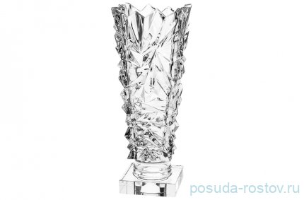 Ваза для цветов 38 см н/н &quot;Glacier /Без декора&quot; хрусталь Йиглава / 030085