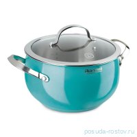Кастрюля 22 см со стеклянной крышкой 5,8 л &quot;Turquoise&quot; / 114631
