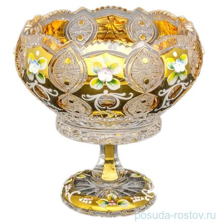 Ваза для конфет 20 см н/н &quot;Хрусталь с золотом&quot; / 029448