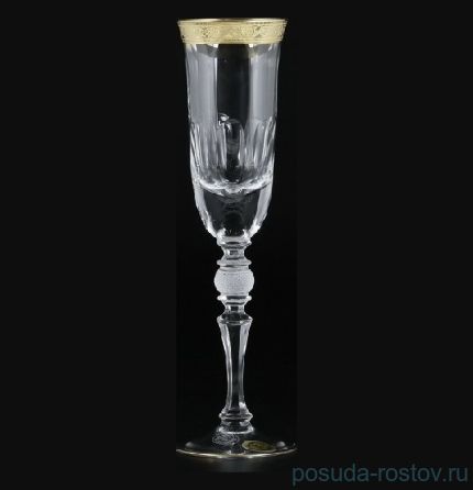 Бокалы для шампанского 200 мл 6 шт &quot;Джесси /Золото&quot; / 026950