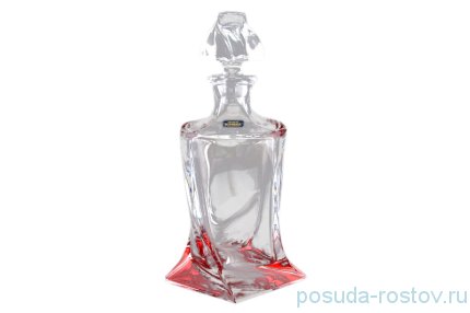 Графин для водки/ликера 500 мл &quot;Квадро /Красное дно&quot; / 098216