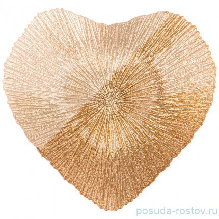 Блюдо 23 см сердце &quot;heart gold shiny&quot; / 259705