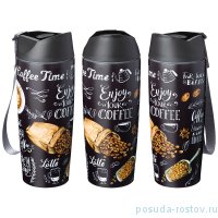Термокружка 380 мл с кнопкой-стоппером &quot;Coffee time&quot; / 271973