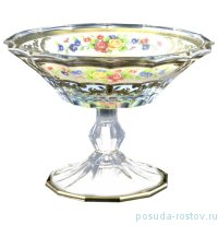 Конфетница 18 см н/н &quot;Вена /Розочки на бежевом /с золотом&quot; / 156340